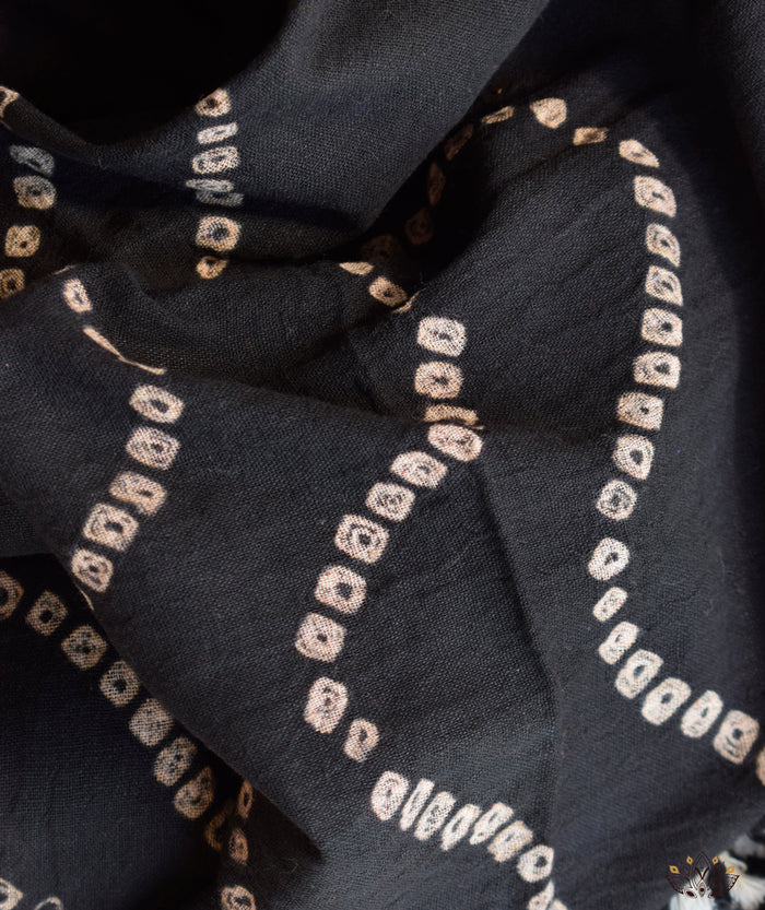 KUTCHI BANDHANI KALA COTTON HANDWOVEN STOLE