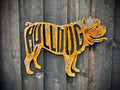 Large Bulldog Dog Wall Sign