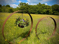 Large Hanging Basket Hoop Sculpture