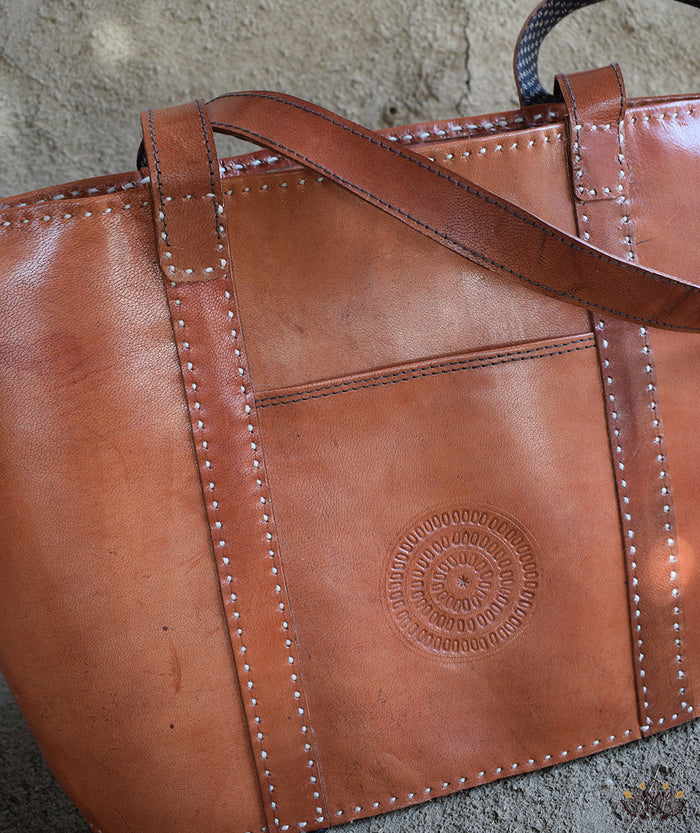 Leather Art Purse