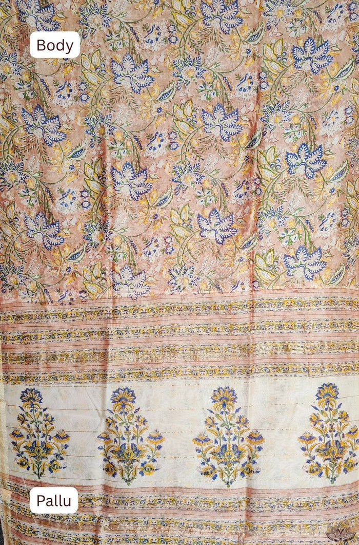 Maheshwari Sanganeri Printed  Sarees