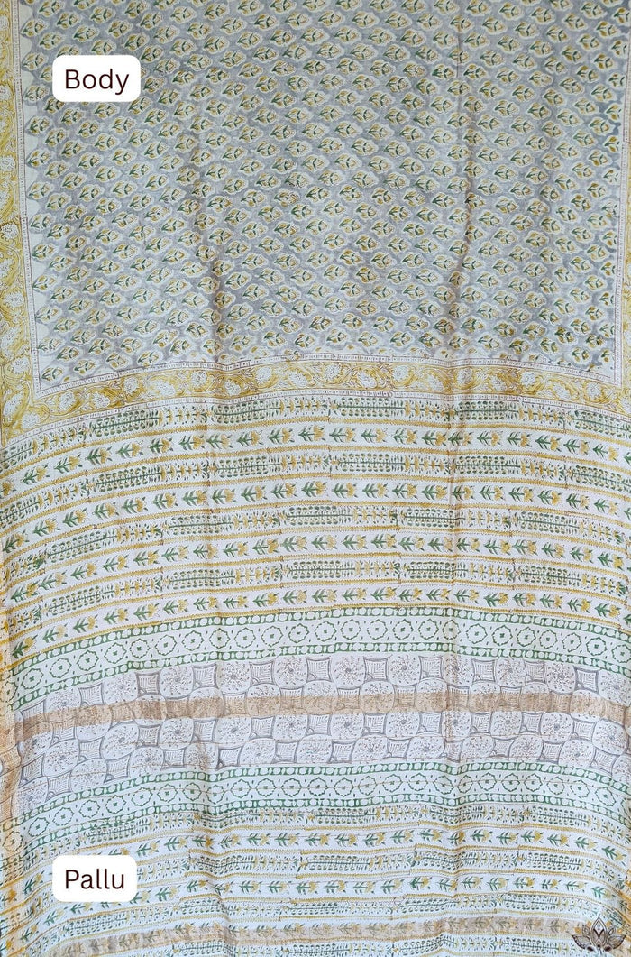 Maheshwari Sanganeri Printed  Sarees