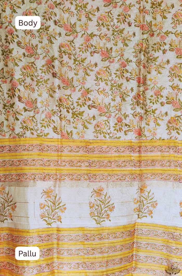 Maheshwari Sanganeri Printed  Sarees