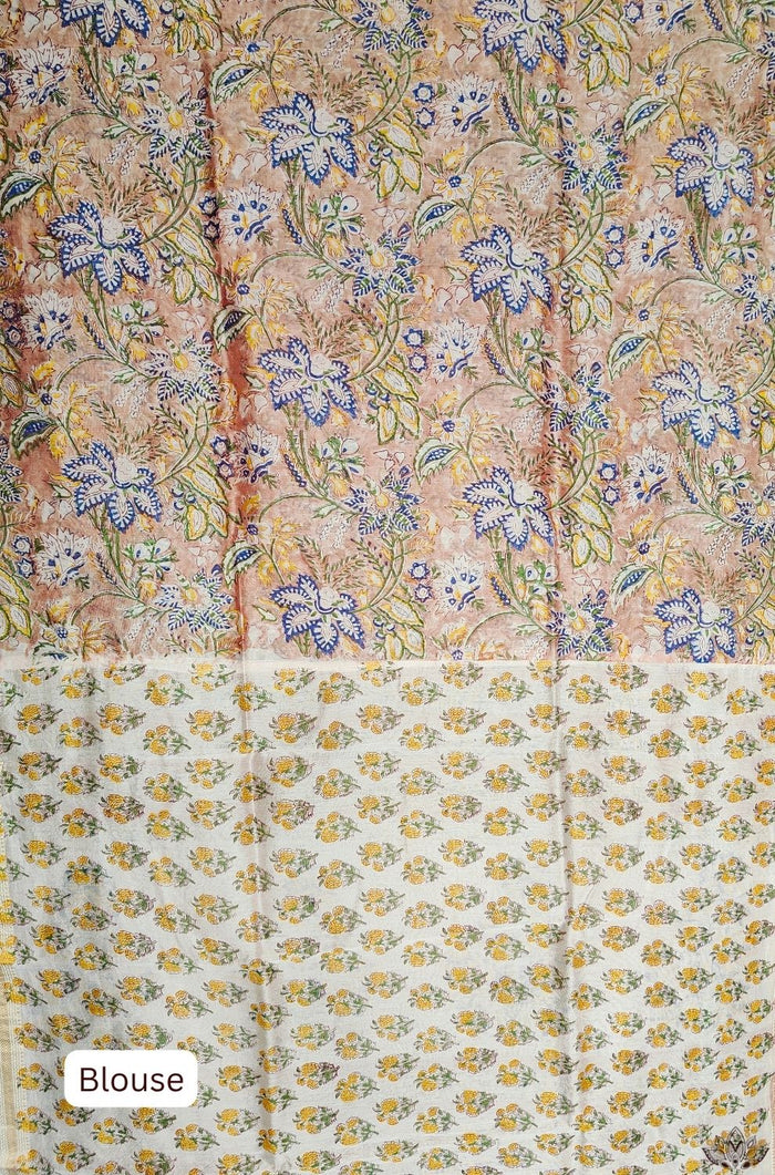 Maheshwari Sanganeri Printed  Sarees