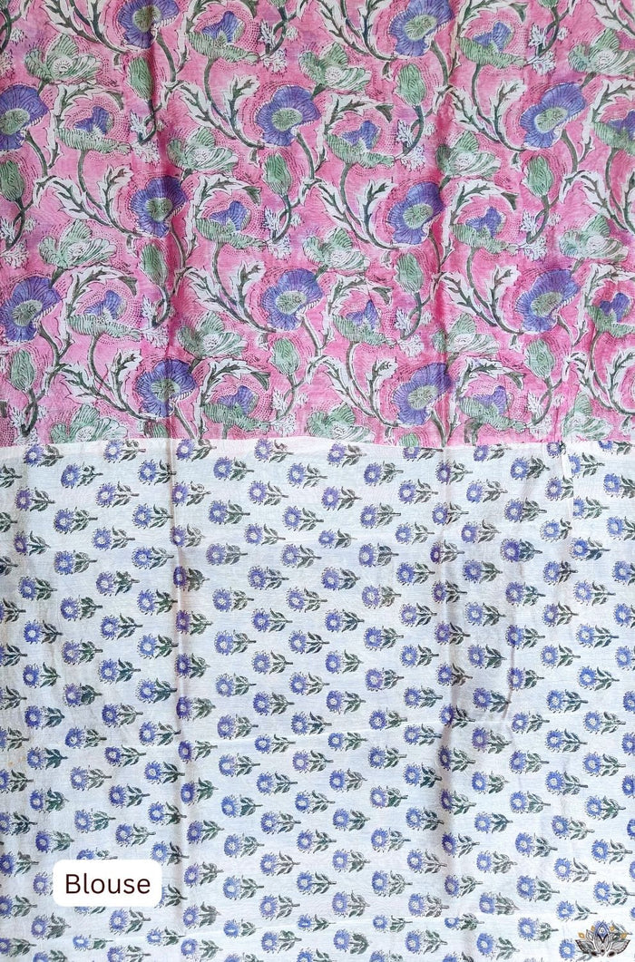 Maheshwari Sanganeri Printed  Sarees