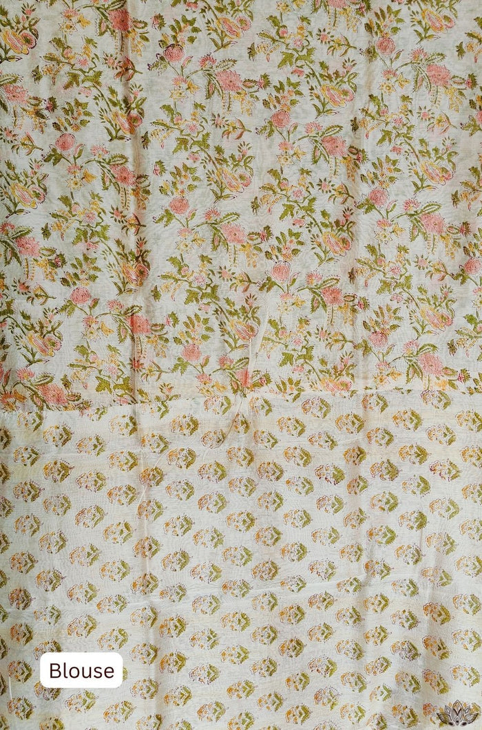 Maheshwari Sanganeri Printed  Sarees