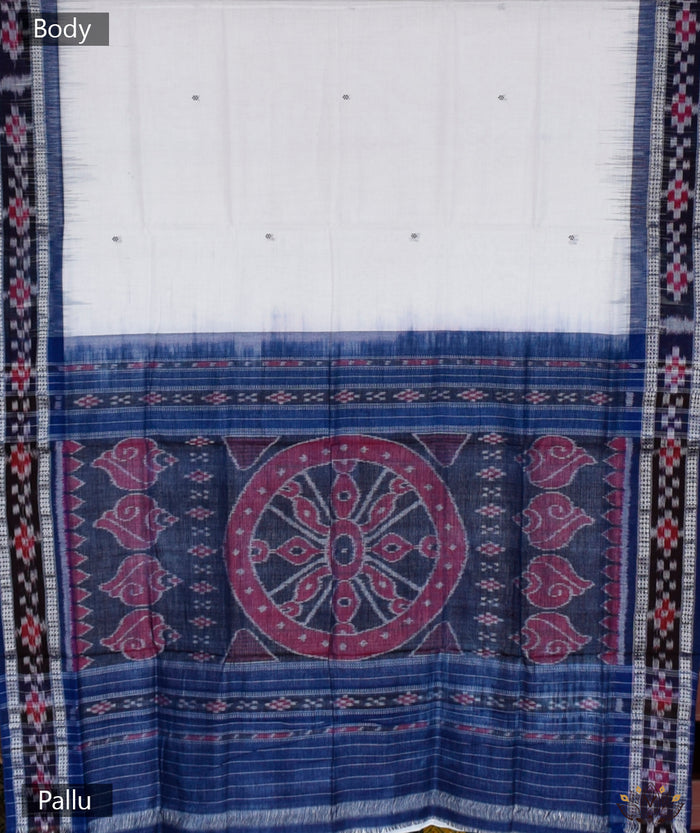 Maniabandha Single Ikat Handwoven Saree
