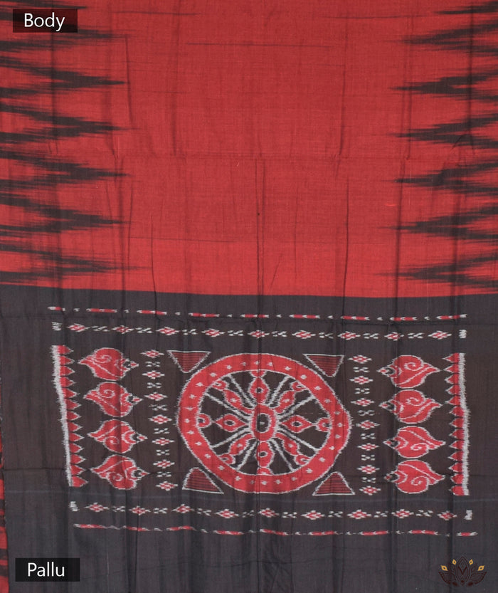 Maniabandha Single Ikat Handwoven Saree