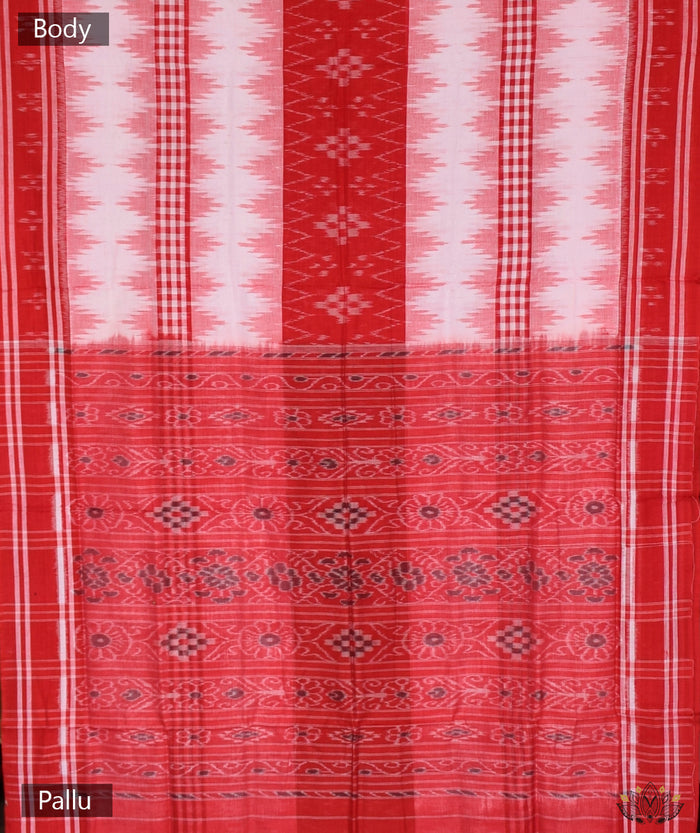 Maniabandha Single Ikat Handwoven Saree