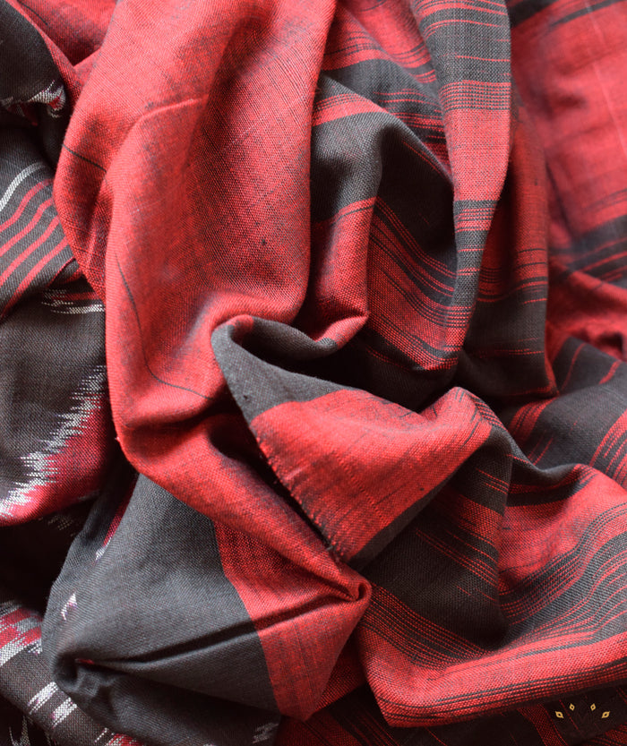 Maniabandha Single Ikat Handwoven Saree