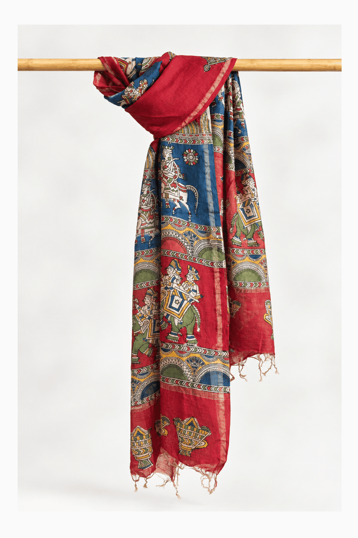 Mata ni Pachhedi Chanderi Silk Dupatta