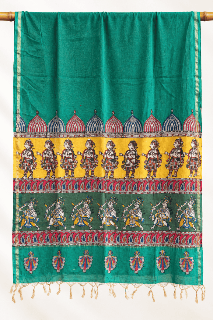 Mata ni Pachhedi Chanderi Silk Dupatta
