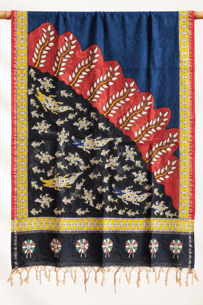 Mata ni Pachhedi Chanderi Silk Dupatta