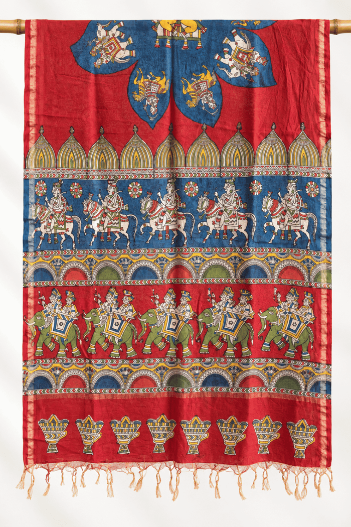 Mata ni Pachhedi Chanderi Silk Dupatta