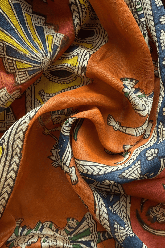 Mata ni Pachhedi Chanderi Silk Dupatta