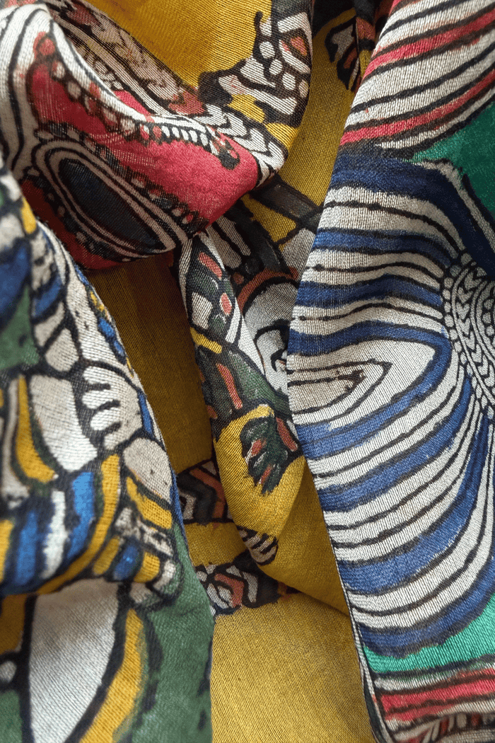 Mata ni Pachhedi Chanderi Silk Dupatta