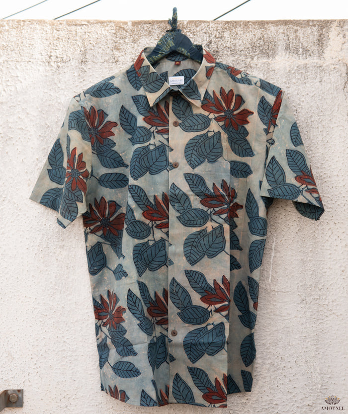 MEN'S COTTON AJRAKH SHIRT