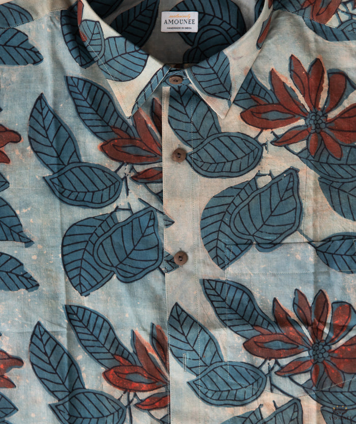 MEN'S COTTON AJRAKH SHIRT