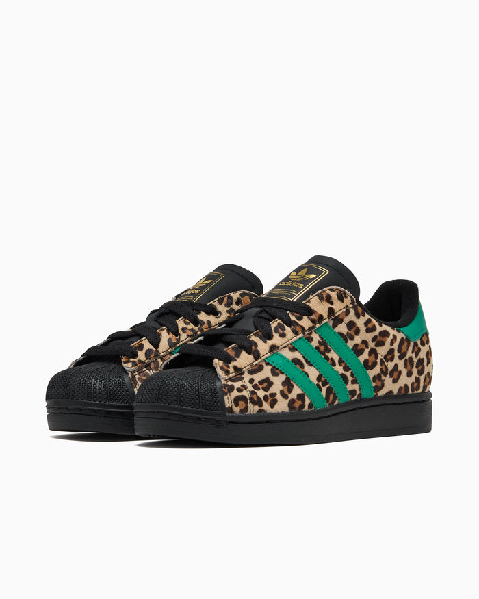 Sneakers adidas Originals Women's Superstar II "Black Green Leopard" - JP8165