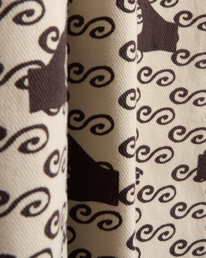 Pants Arte Antwerp Hand Heart Men's Printed Pants Men's Pants - SS25-070P-Cream/Brown