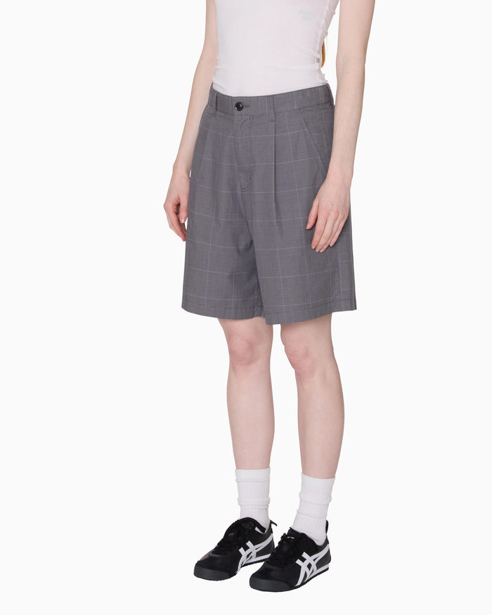 Shorts OBEY Clothing Olivia Checkered Relaxed Women's Chino Pants - 272100060-GRY