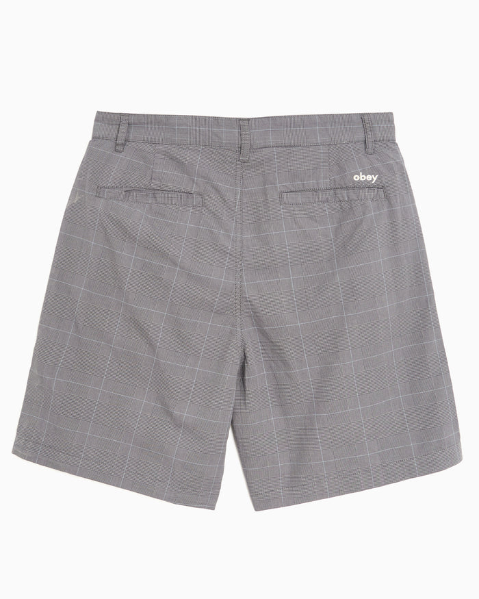 Shorts OBEY Clothing Olivia Checkered Relaxed Women's Chino Pants - 272100060-GRY