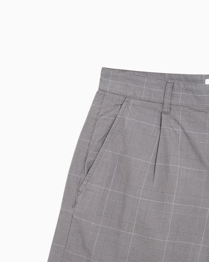 Shorts OBEY Clothing Olivia Checkered Relaxed Women's Chino Pants - 272100060-GRY