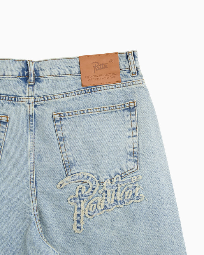 Shorts Patta Light Wash Oversize Men's Shorts - POC-SS26-4200-332-0028-100