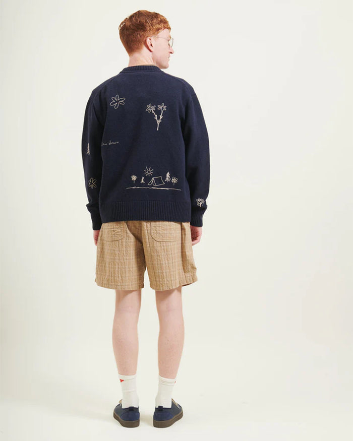 Shorts forét Shift Textured Relaxed Men's Shorts - F1042-KHAKICHECK