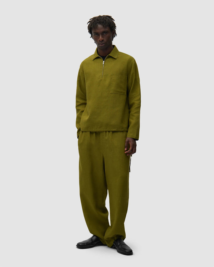 Pants Arte Antwerp Linen Relaxed Men's Sweatpants - SS26-013P-Green