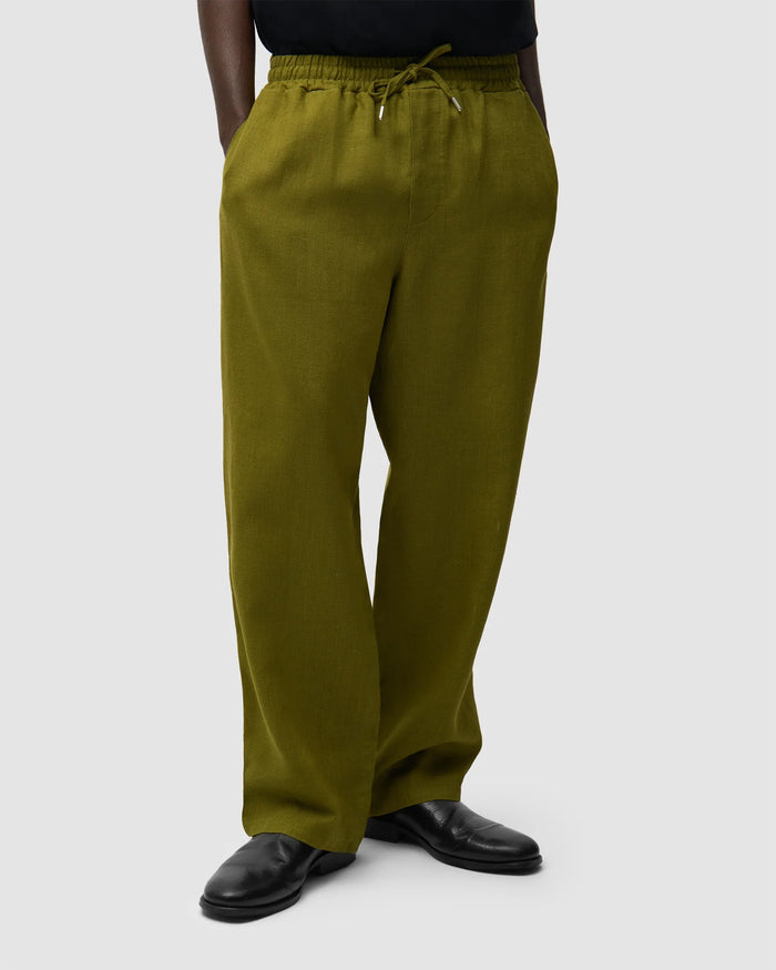 Pants Arte Antwerp Linen Relaxed Men's Sweatpants - SS26-013P-Green