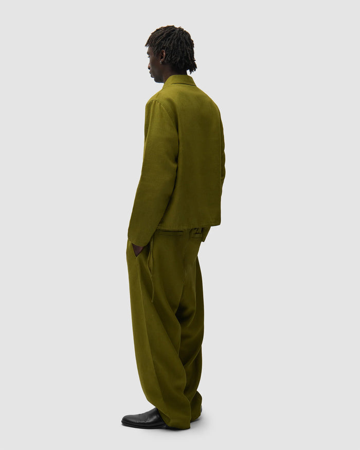 Pants Arte Antwerp Linen Relaxed Men's Sweatpants - SS26-013P-Green