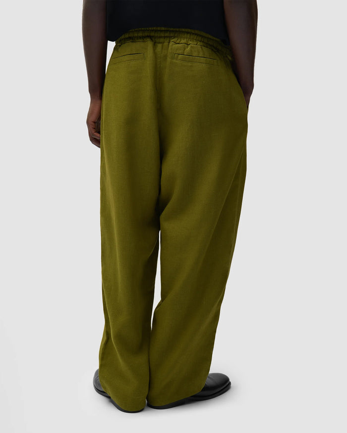 Pants Arte Antwerp Linen Relaxed Men's Sweatpants - SS26-013P-Green