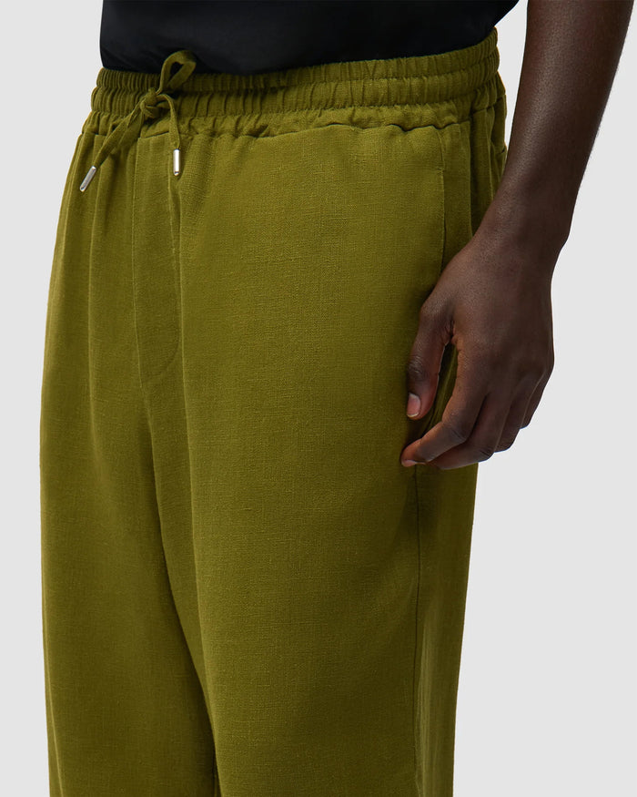 Pants Arte Antwerp Linen Relaxed Men's Sweatpants - SS26-013P-Green