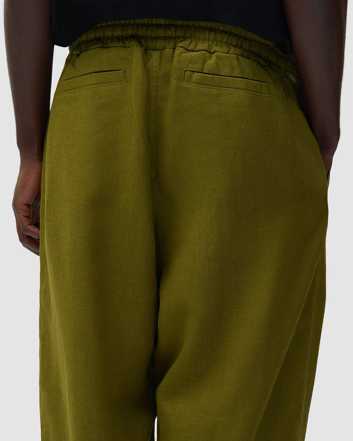 Pants Arte Antwerp Linen Relaxed Men's Sweatpants - SS26-013P-Green