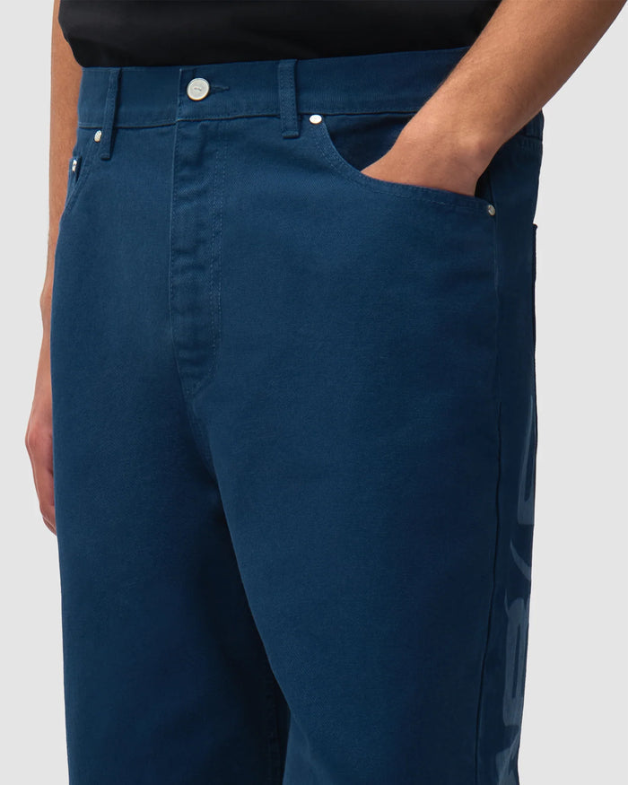Jeans Arte Antwerp Stencil Uniform Logo Relaxed Men's Jeans - AW26-181P-Navy