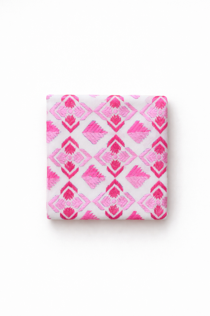Phulkari Hand Embroidery Saree