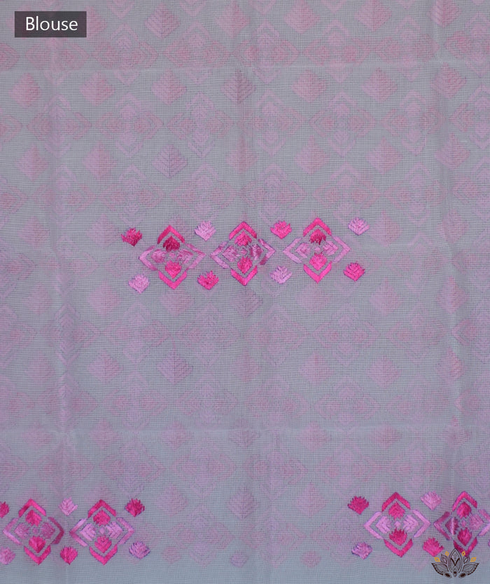 Phulkari Hand Embroidery Saree