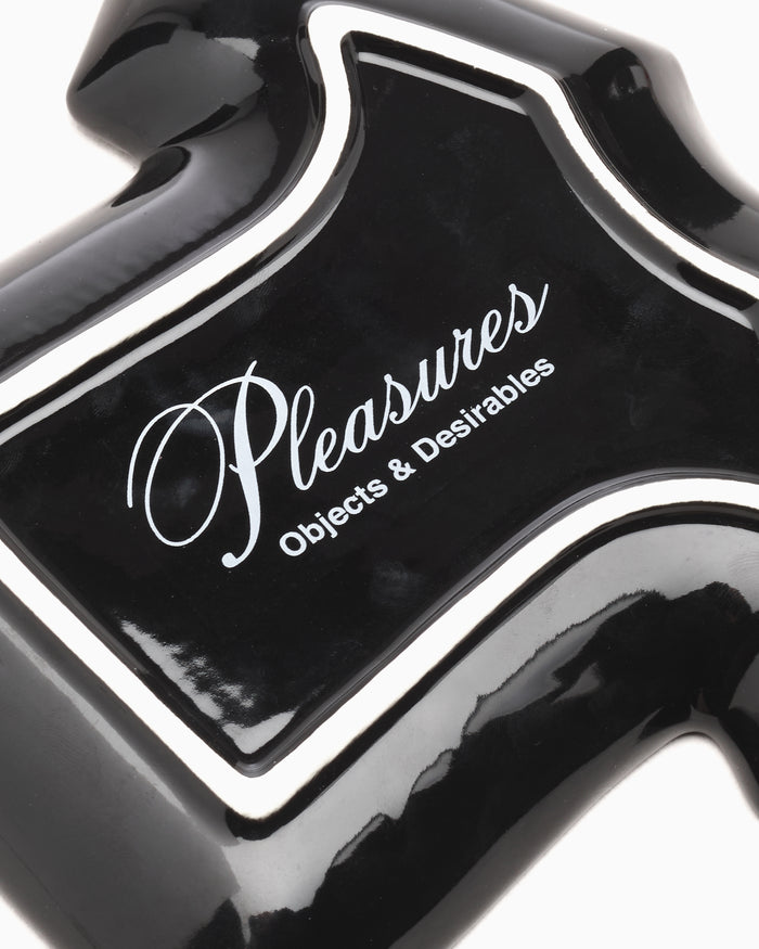 Decoration Pleasures Logo Tee Unisex Ceramic Tray - P24W059-BLACK