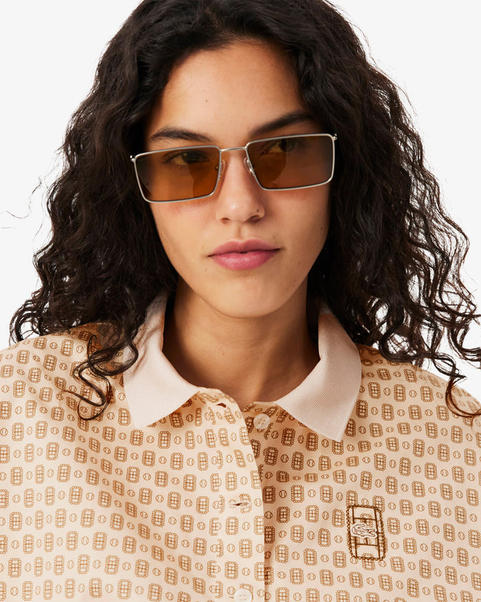 Polo shirts Lacoste Runway Graphic Boxy Women's Polo Shirt - CF8235-00-XI2