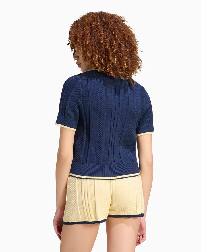Polo shirts adidas Originals Cable Knit Cali Logo Slim Women's Polo Shirt - KR7059