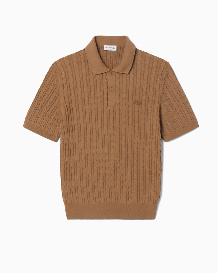 Polo shirts Lacoste Cable Knit Logo Men's Polo Shirt - AH0687-00-UQW