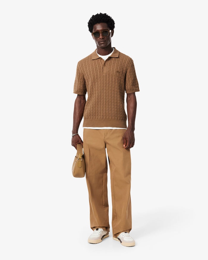Polo shirts Lacoste Cable Knit Logo Men's Polo Shirt - AH0687-00-UQW