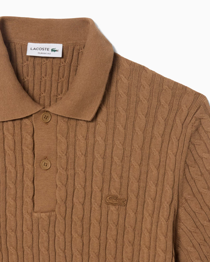 Polo shirts Lacoste Cable Knit Logo Men's Polo Shirt - AH0687-00-UQW