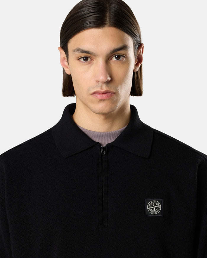 Polo shirts Stone Island Light Raw Half Zipper Oversize Men's Polo Shirt - L1S155100021-V0029