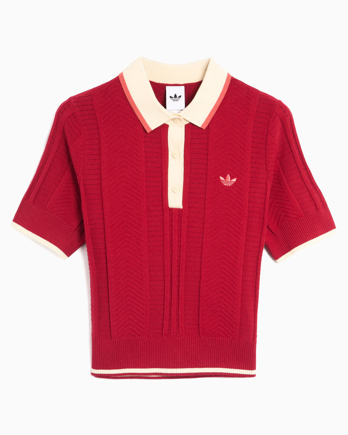 Polo shirts adidas Originals Cable Knit Cali Slim Women's Polo Shirt - KR7060