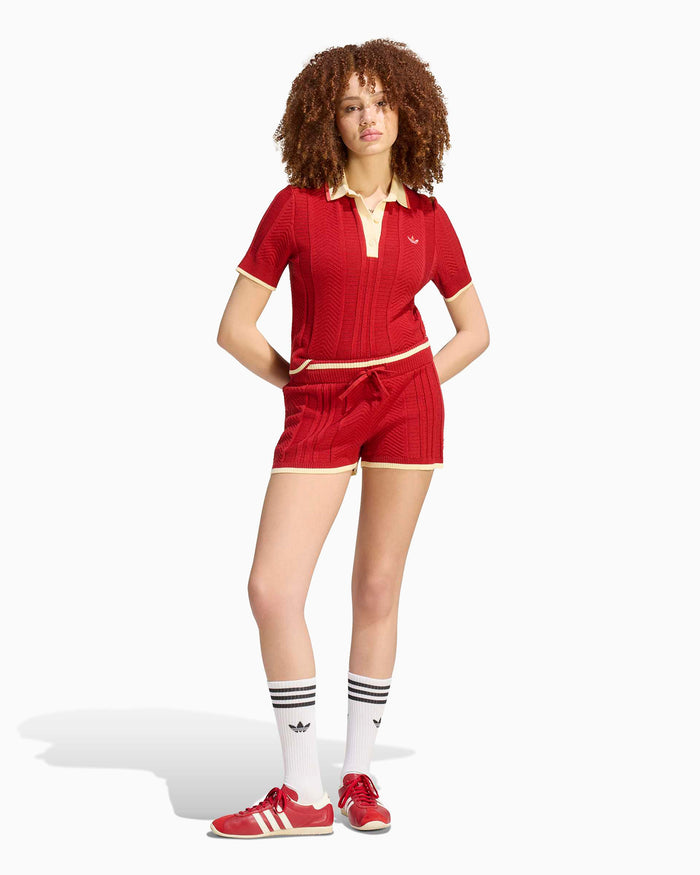 Polo shirts adidas Originals Cable Knit Cali Slim Women's Polo Shirt - KR7060