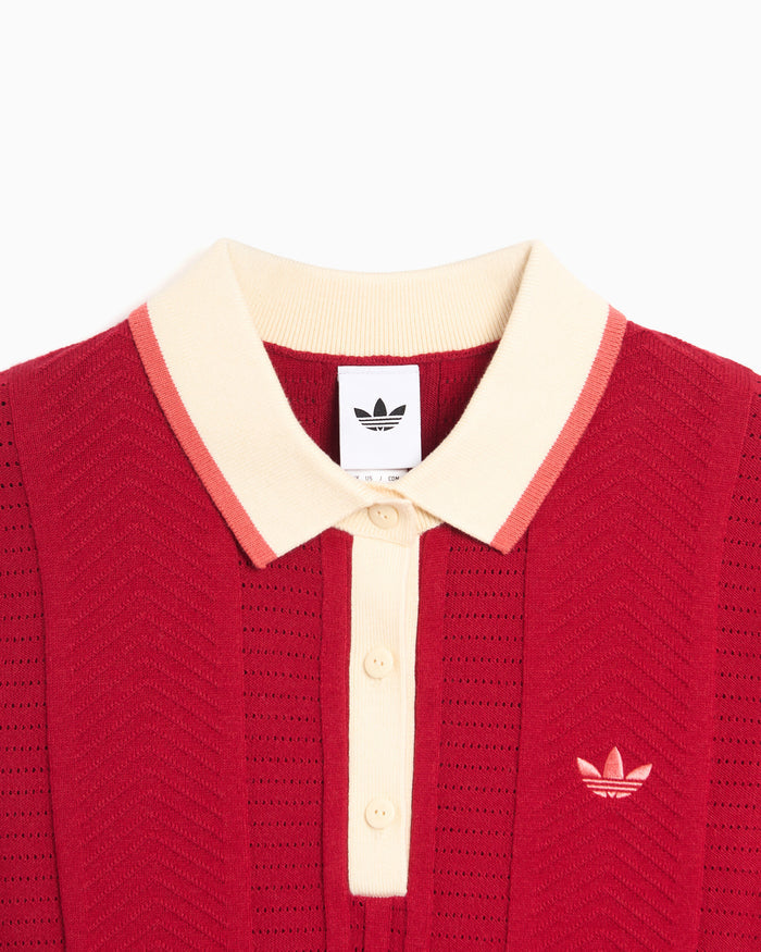 Polo shirts adidas Originals Cable Knit Cali Slim Women's Polo Shirt - KR7060