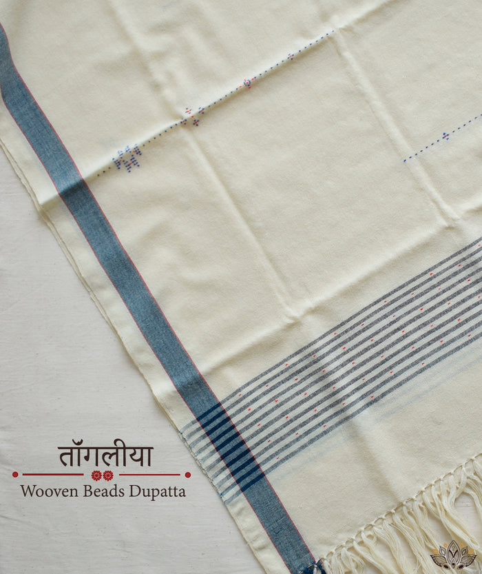 PURE MERINO TANGALIYA HANDWOVEN SHAWL (NATURAL DYE)