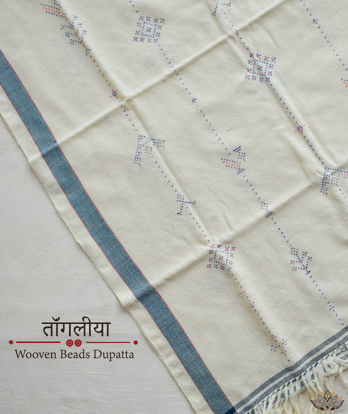 PURE MERINO TANGALIYA HANDWOVEN SHAWL (NATURAL DYE)